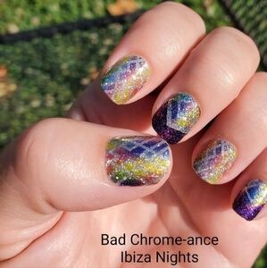 Bad Chromeance Color Street Colorful Glitter Nail Art Strips NEW Unopened